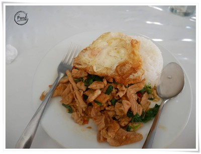 ข้าวกะเพราหมูไข่ดาว