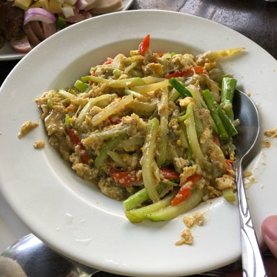 ผัดฟักแม้วใส่ไข่