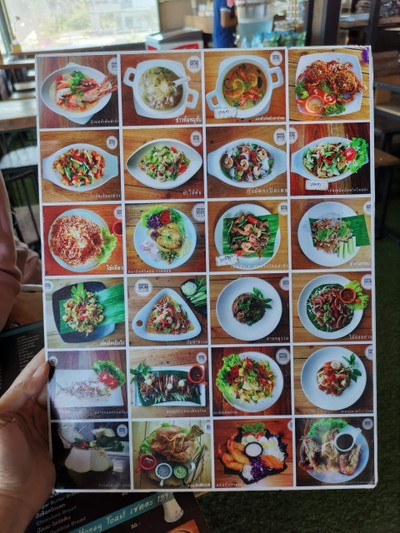 ป้ายราคาหรือสมุดเมนู