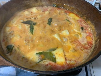 วิธีทำ แกงเผ็ดฟักไก่