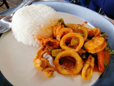 เมนูของร้าน ร้านคุณเอก(ท่าพระจันทร์)