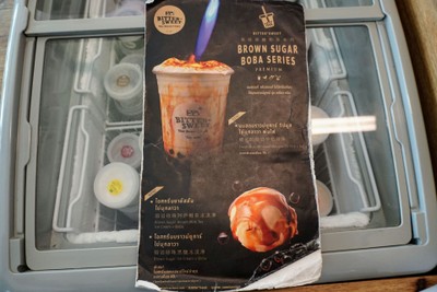 ป้ายราคาหรือสมุดเมนู