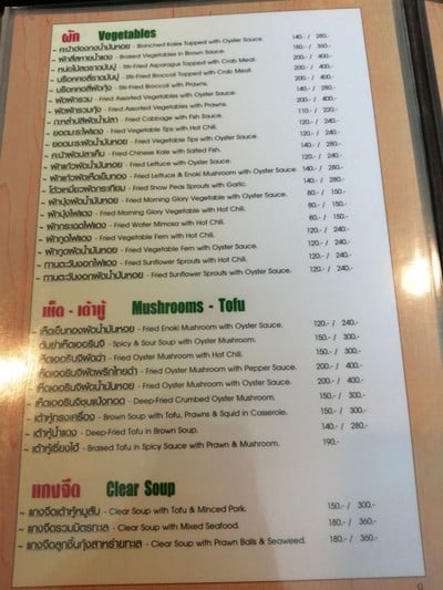 ป้ายราคาหรือสมุดเมนู