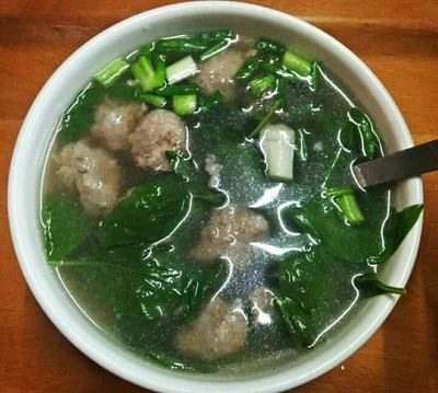 แกงจืดโหรพาหมูสับ