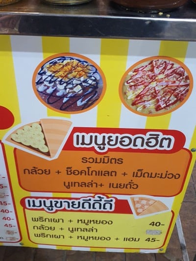 ป้ายราคาหรือสมุดเมนู