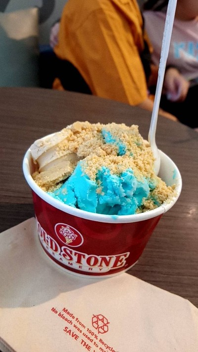 Cotton Candy & Caramel Latte ใส่ Pie crust