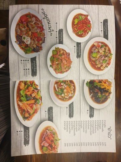 ป้ายราคาหรือสมุดเมนู