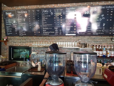 ป้ายราคาหรือสมุดเมนู