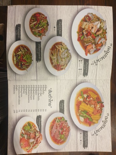 ป้ายราคาหรือสมุดเมนู