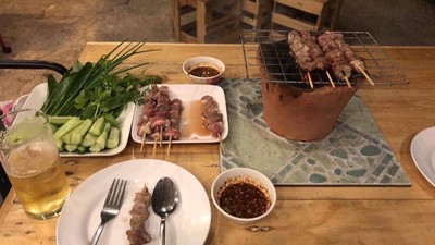 เซตหมูปิ้งเตาถ่าน