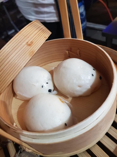ซาละเปาหน้าหนูไส้ไข่เค็มลาวา
