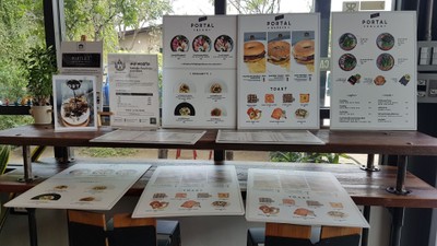 ป้ายราคาหรือสมุดเมนู