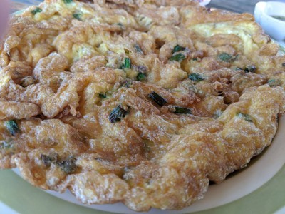 ไข่เจียวหมูสับต้นหอม