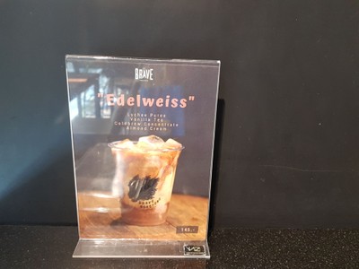 ป้ายราคาหรือสมุดเมนู