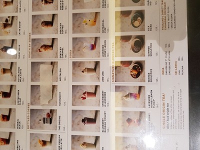 ป้ายราคาหรือสมุดเมนู