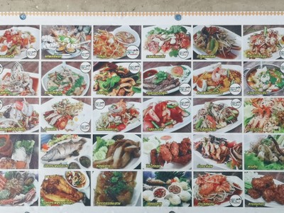 ป้ายราคาหรือสมุดเมนู