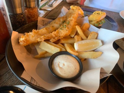 blue cod fish and chip