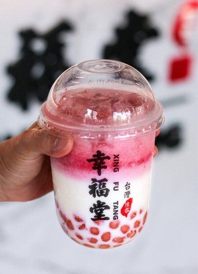 Strawberry Boba Milk