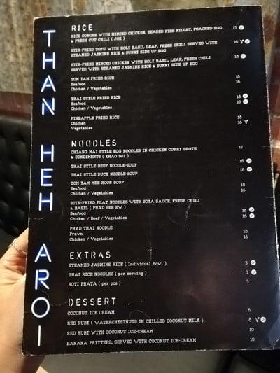 ป้ายราคาหรือสมุดเมนู