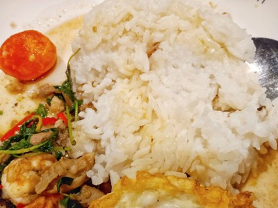 ข้าวกะเพราฮ่องเต้ + ไข่ดาว