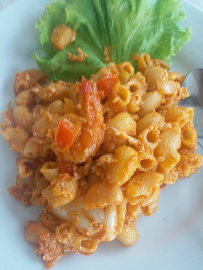 มักกะโรนีกุ้ง