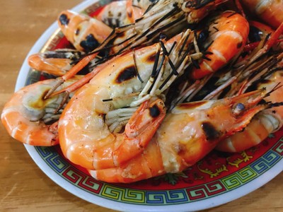 กุ้งใหญ่เผา