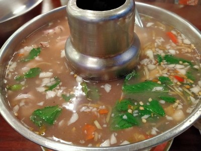 ปลาหมึกนึ่มมะนาว