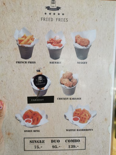 ป้ายราคาหรือสมุดเมนู