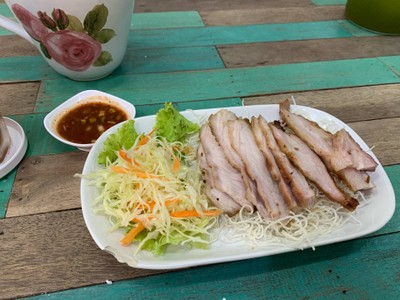 คอหมูย่างอบโอ่ง