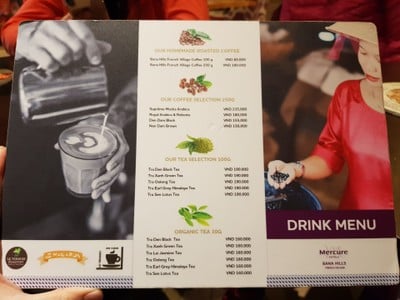 ป้ายราคาหรือสมุดเมนู