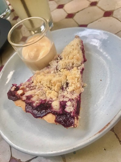 blueberry crumble