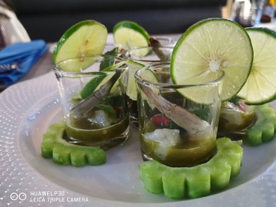 กุ้งแช่มะนาว