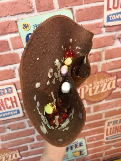 เครปบุฟเฟ่ต์ ไส้ทะลัก พับไม่ได้ สามชัย