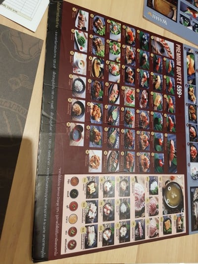 ป้ายราคาหรือสมุดเมนู