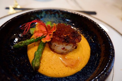 Scallop with homemade XO sauce