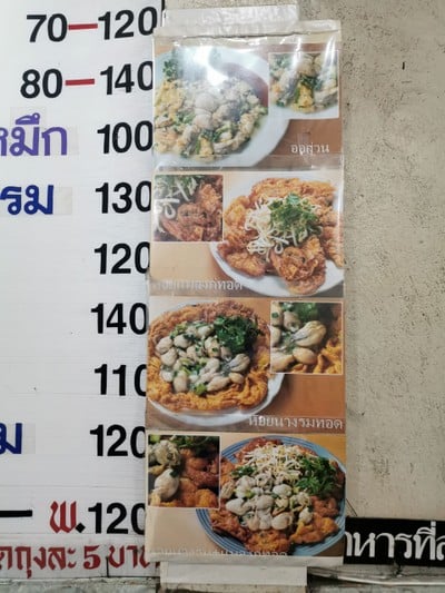 ป้ายราคาหรือสมุดเมนู