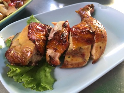 เมนูของร้าน ลาบเป็ดนายหนอม