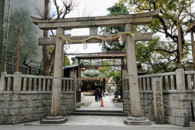 บรรยากาศ namba yasaka shrine