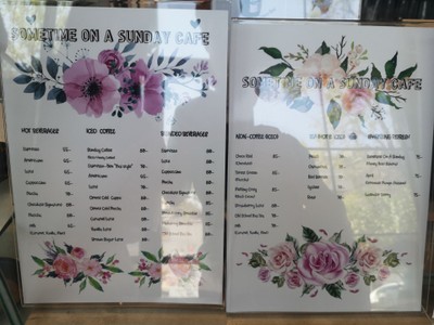 ป้ายราคาหรือสมุดเมนู