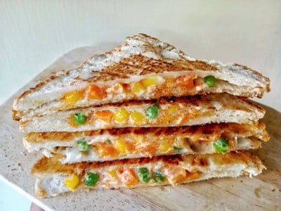 แซนวิชสลัดไข่กุ้ง แซนวิชสลัดไข่กุ้ง