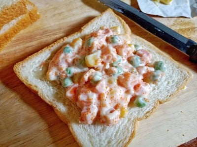 วิธีทำ แซนวิชสลัดไข่กุ้ง