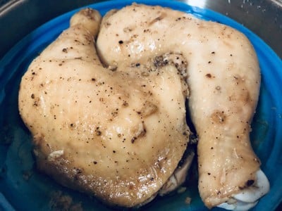 น่องไก่ติดสะโพกนึ่ง เมนูสุขภาพ