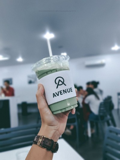 Ice matcha latte