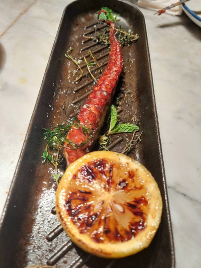 Grilled Whole Octopus Tentacle