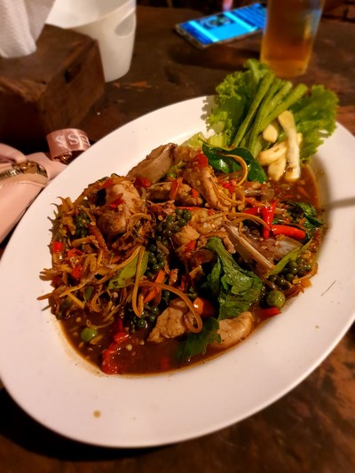 ปลาคังผัดฉ่า