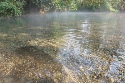 บรรยากาศ โป่งน้ำร้อนไทรงาม