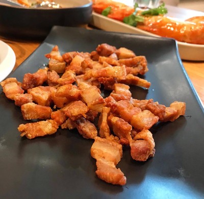 หมูสามชั้นทอดเกลือ