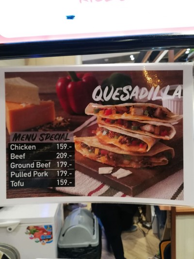 ป้ายราคาหรือสมุดเมนู