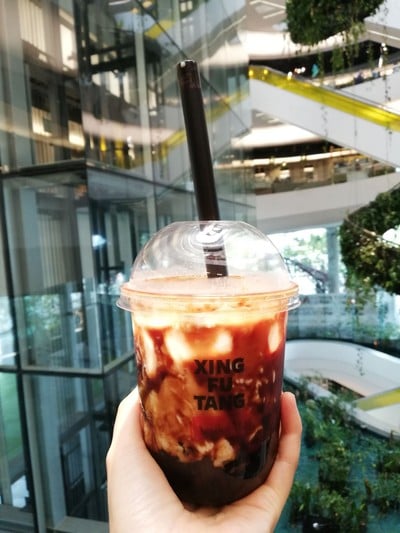 Brown Sugar Boba Milk ราคา 140 บาท