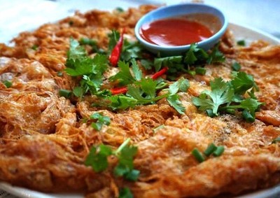 ไข่เจียวหมูสับ  Thai Omelet with pork